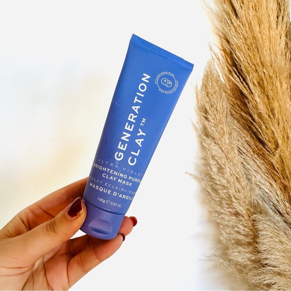 NEW GENERATION CLAY Ultra Violet Brightening Purple Facial Face Mask Exfoliant
